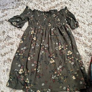 Floral off the shoulder dress